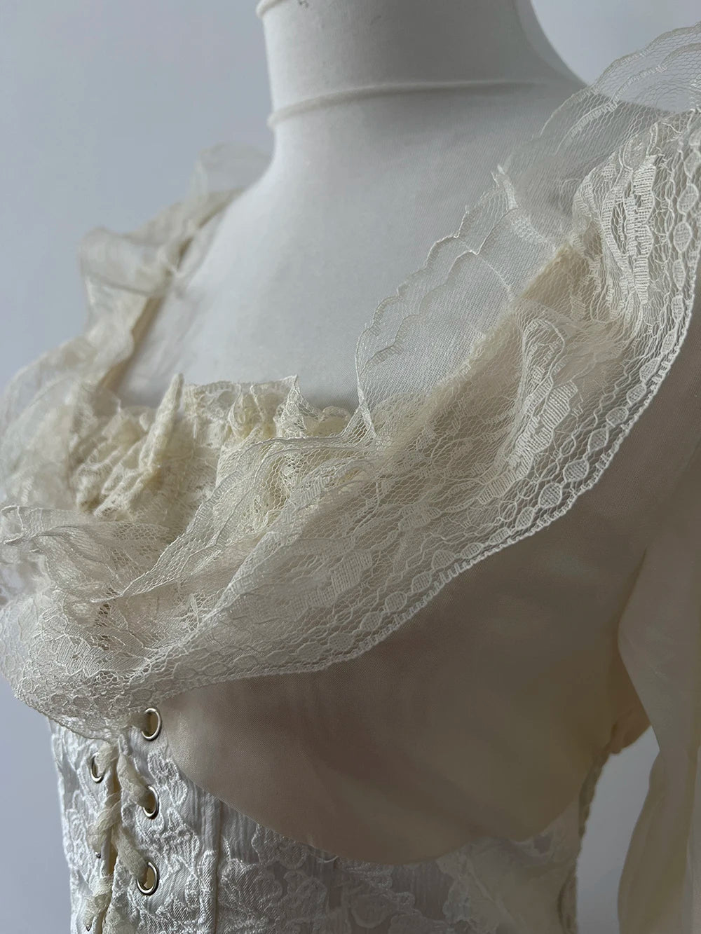 ParisianLace Strap Shirt Women Fashion Print Splice Temperament Gentle Sweet Solid Slim O-neck Spring Chic Female Top 2024