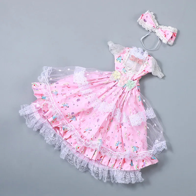 The Palais Doll Gown | 1/3 BJD Lolita Style Palace Skirt | 60cm Female Doll Dress & Accessories | Parisian Princess