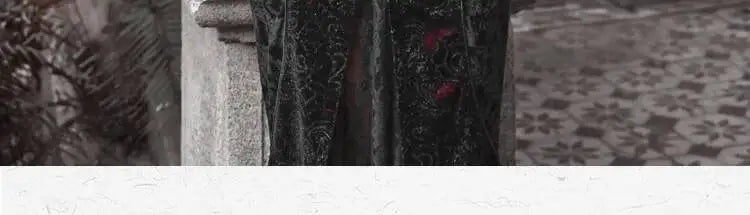 The Scarlet Blood Peak Manteau | French Gothic Dark Heart Velvet Gown | Glitter Mermaid Cosplay Dress | Winter 2024 Atelier Collection