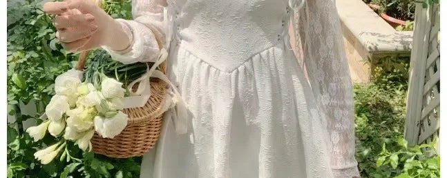 Lace Sun Protection Clothing Women's Summer Outerwear with Strap Vest Top Short Slim Long Sleeve Shirt Coat Gentle Breeze