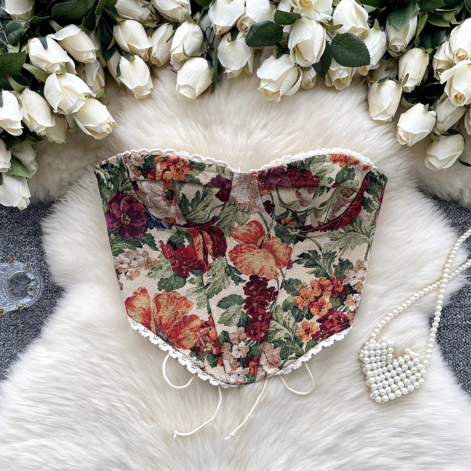 Slimming Parisian Corset Tanks Top Elegant Basic Crop Top  Women Bustier