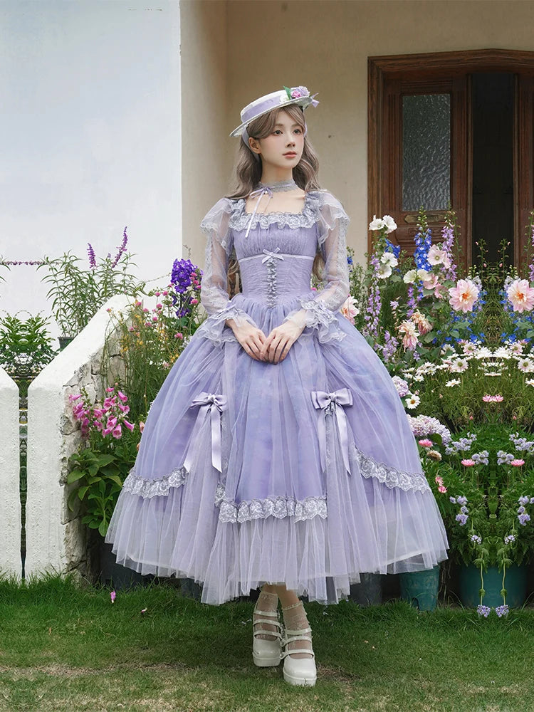 The Royal Purple Lolita Enchantment Tea Party Gown | Sweet French Princess Purple Dress | Parisian Princess
