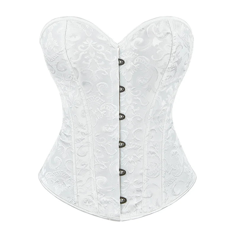 Corset Steel Boned Court Corset Laced Waist Cincher Vintage Shapewear Abdominal Belt Tight Binding