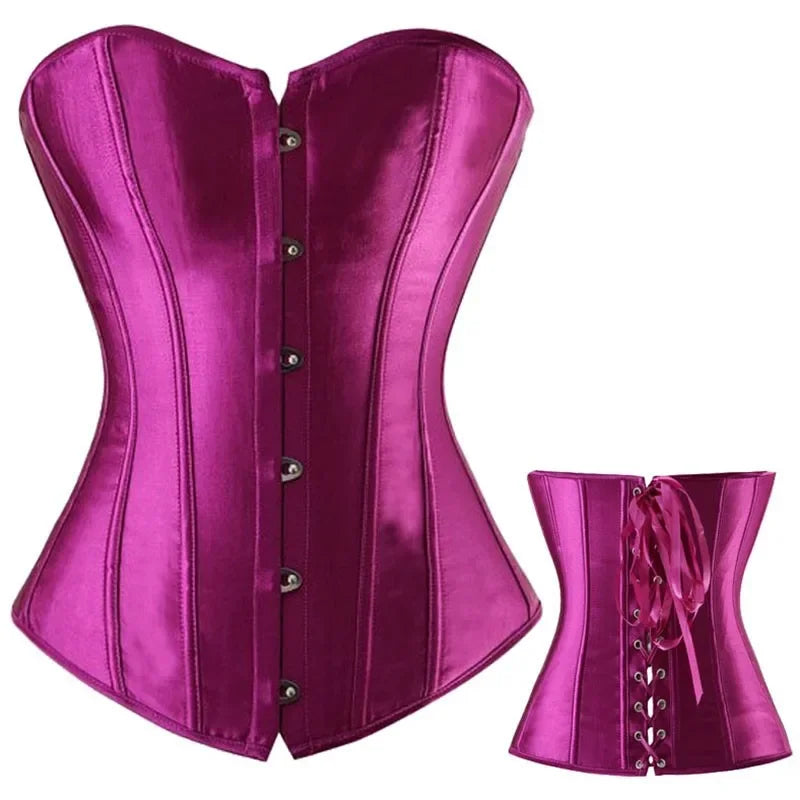 Gothic Corset Shapewear Women Steampunk Lace Up Waist Trainer Body Shaper Bustiers Top Fashion Shaping Clothing Streetwear