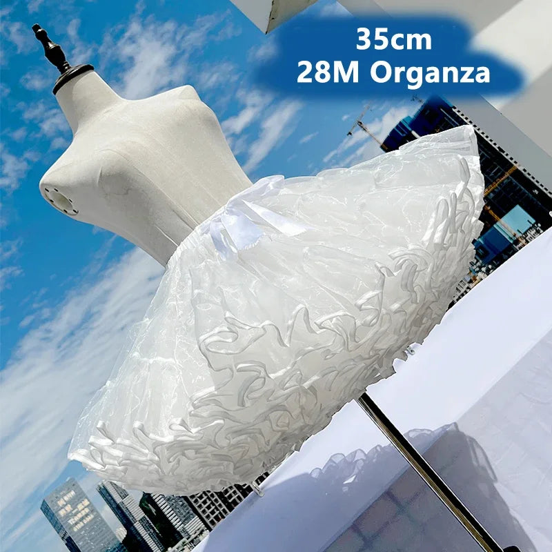 The Swan’s Cushion: Maximum Volume Soft Yarn Petticoat | Super Stuffed Lolita Skirt Support, Duck Butt Silhouette | Parisian Princess