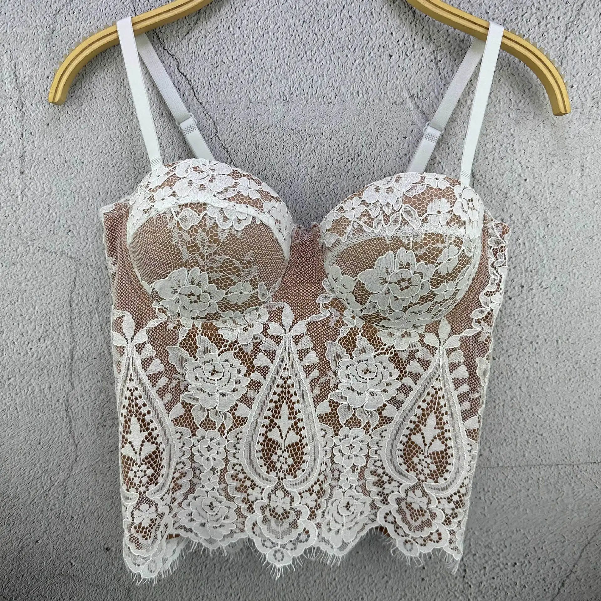 The Versailles Floral Lace Bustier | Sweet Corset Crop Top | Everyday Shaping Top | Parisian Princess