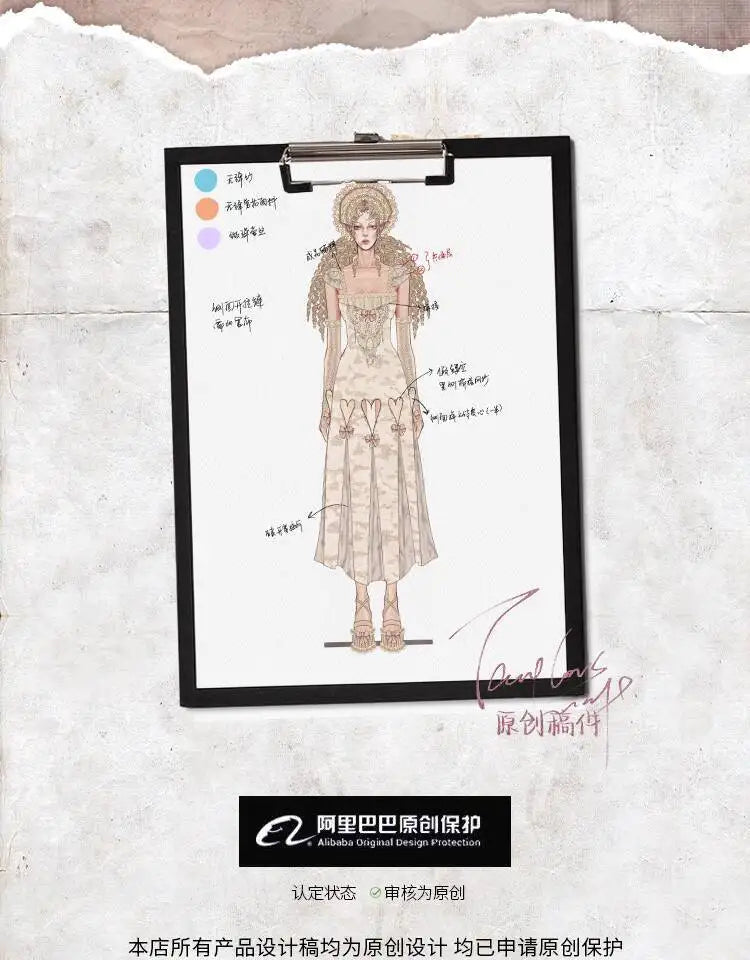 Parisian Venus Lolita Women's Rococo Retro Elegance Dress Spooky Medieval Doll Dress