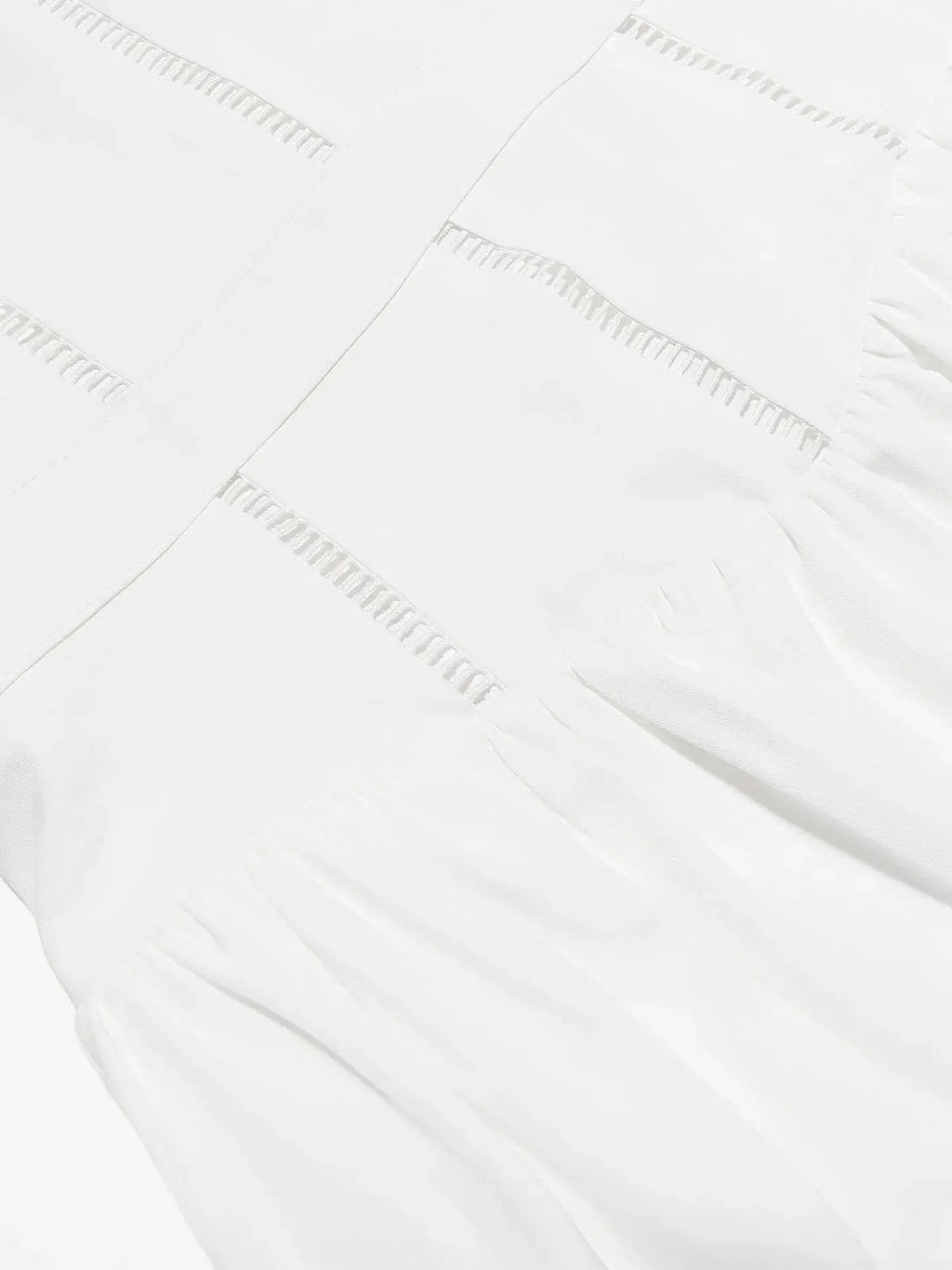 The Saint-Tropez Knotted Gown | French Corset-Detail Spaghetti Strap Mini | Flowy White Summer Beach Dress | Parisian Princess