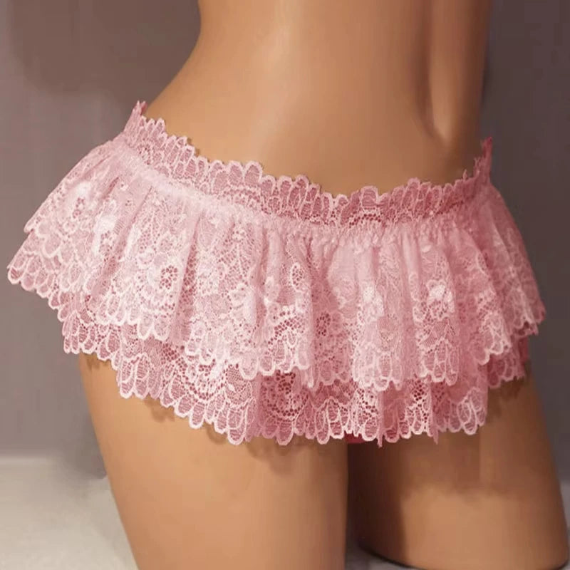 The Palace Muse Pleated Boudoir Set | Vintage Lace Mini & Low-Rise Ribbed Lingerie | Parisian Princess