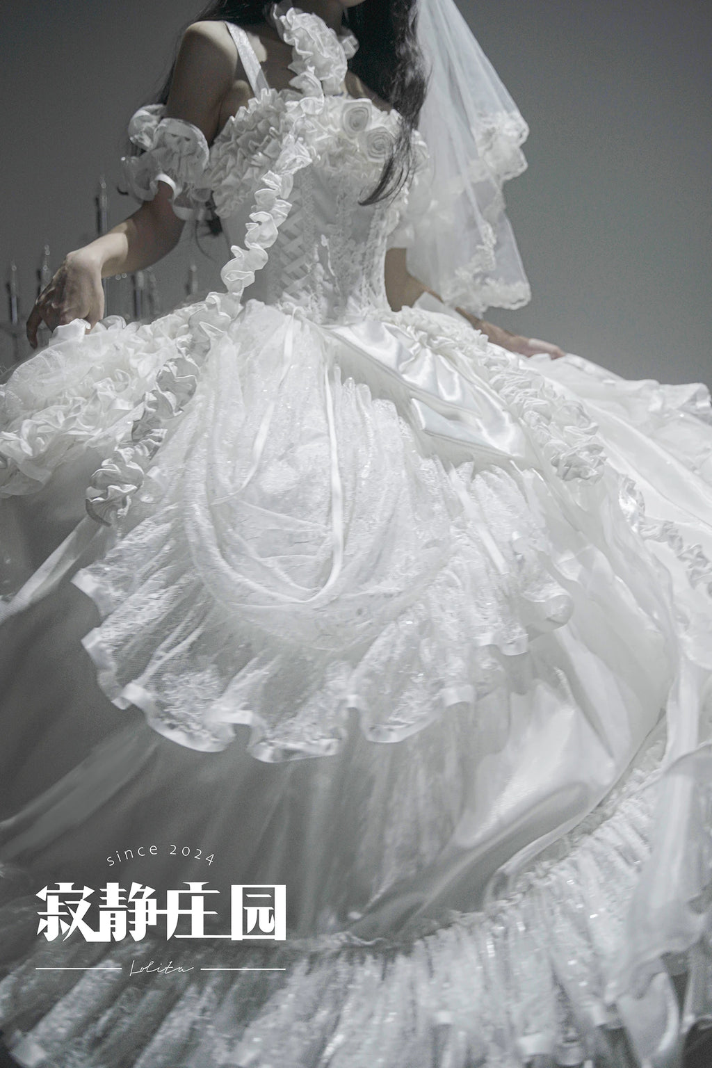 Original Purple Lolita Dark Gothic Fishbone Long Dress 2025 Halloween Christmas Cos Maxi Dresses for Women Sweet Wedding Dress