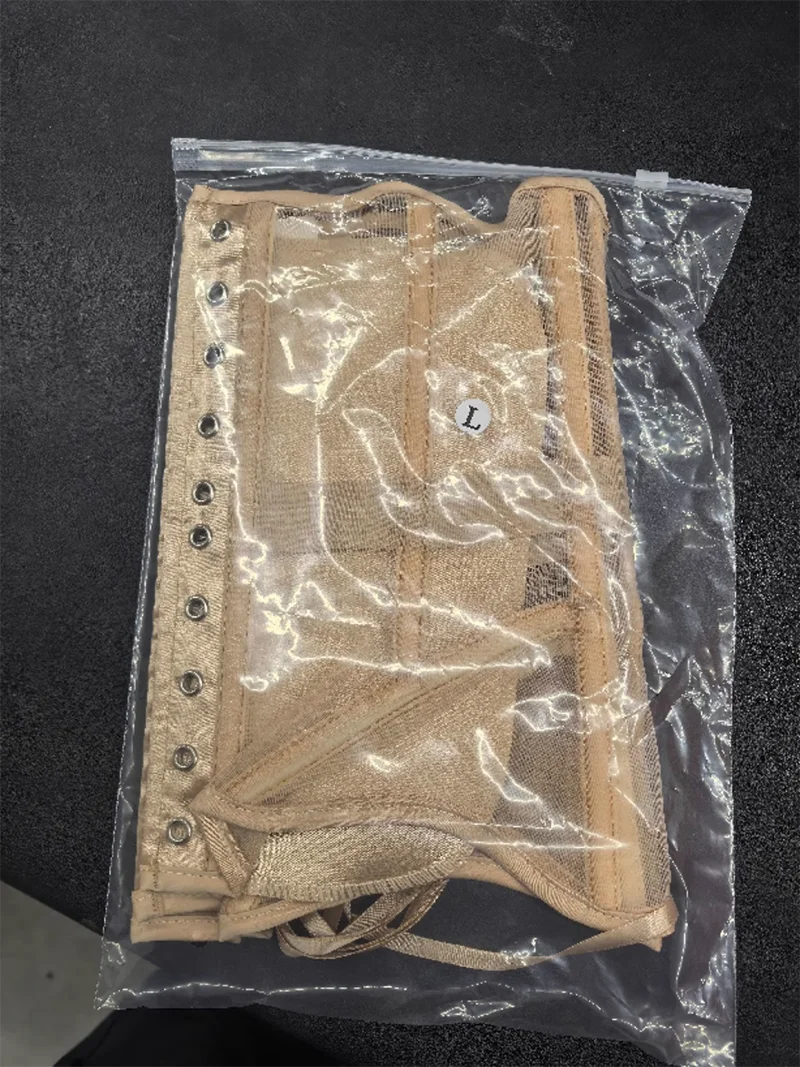 Women Abdomen Tight Corset Crops Under Bust Bustiers Breathable Mesh Waist Girdle With Bones Slimming Lace Up Bodices