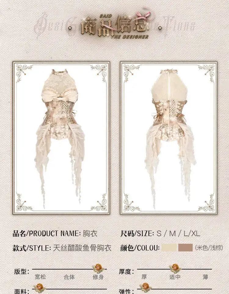 Goddess of Love Venus Lolita Women's Parisian Rococo Retro Elegance Dress Spooky Medieval Sexy Ghost Zombie Dress