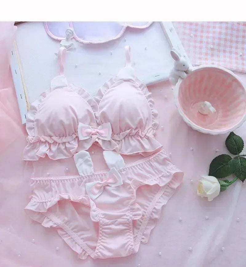 Little White Rabbit Parisian Princess Signature Cotton Lingerie Set