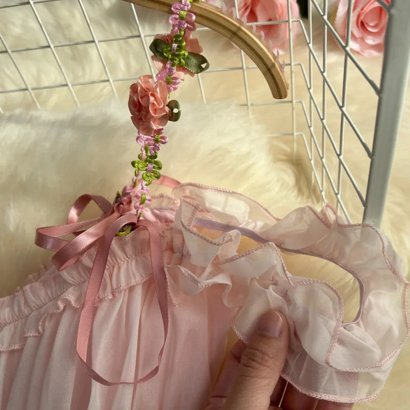 The Romantic "Enchanted" French Long Dress | Sweet Fairy Birthday Gown & Gentle Romantic Style | Parisian Princess