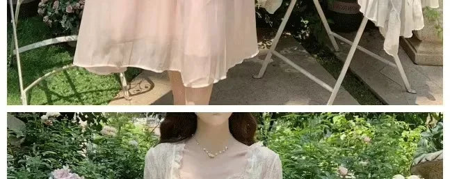 Lace Sun Protection Clothing Women's Summer Outerwear with Strap Vest Top Short Slim Long Sleeve Shirt Coat Gentle Breeze