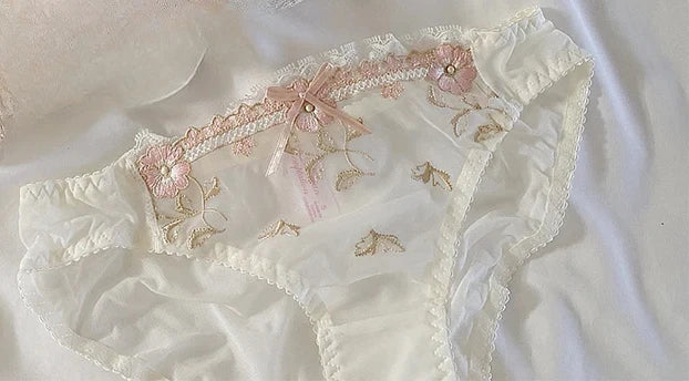 The Versailles Lace Lingerie Set | Push-Up Bra & Brief | Floral Lace Underwire | Parisian Princess