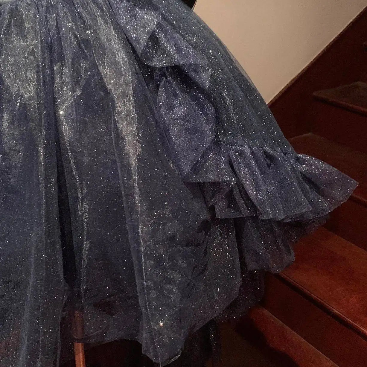 Gothica Parisian Waist Wrapped, Slim and Sparkling Tailed Dress Short Skirt for Women