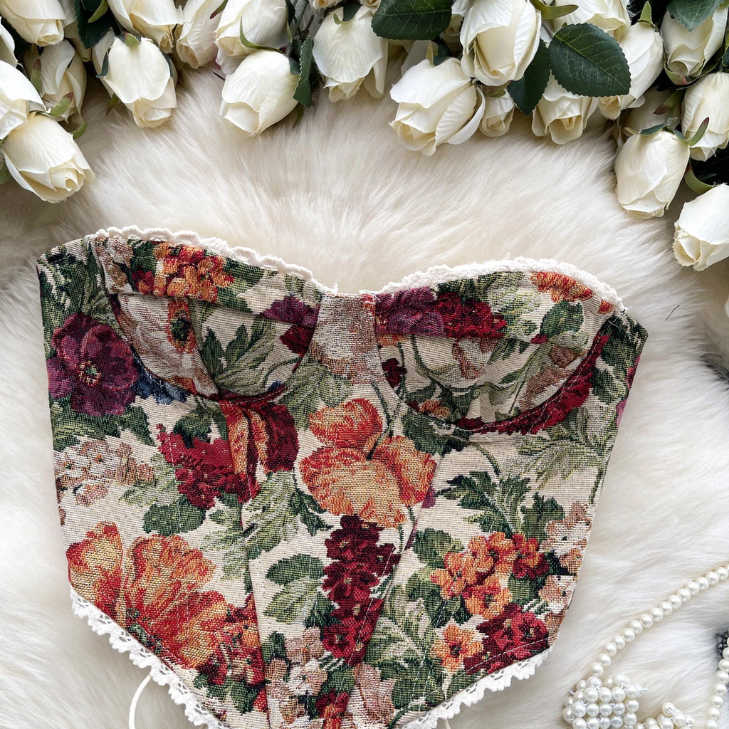 Slimming Parisian Corset Tanks Top Elegant Basic Crop Top  Women Bustier