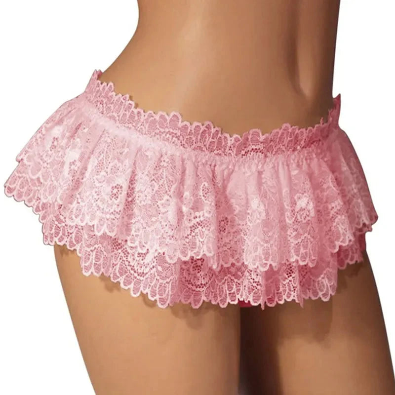 The Palace Muse Pleated Boudoir Set | Vintage Lace Mini & Low-Rise Ribbed Lingerie | Parisian Princess