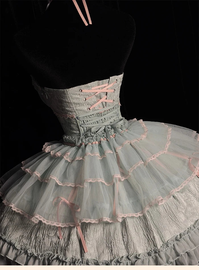 The Versailles Layered Tulle Corset | Jacquard Lace-Up Bustier | Pre-Order Exclusive | Parisian Princess