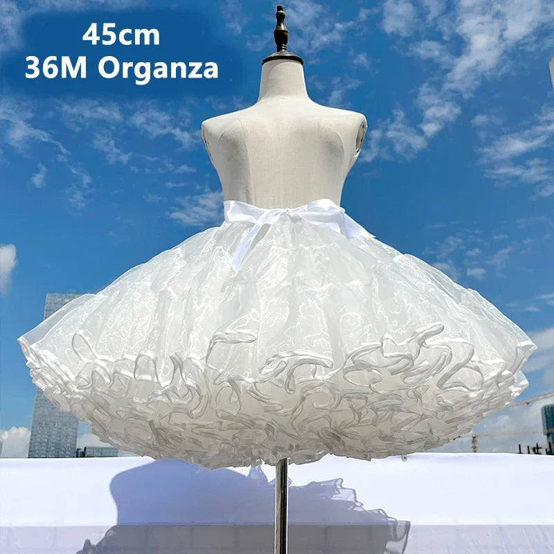 The Swan’s Cushion: Maximum Volume Soft Yarn Petticoat | Super Stuffed Lolita Skirt Support, Duck Butt Silhouette | Parisian Princess