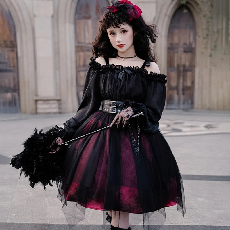 The Aurelia Gothica Gauze Skirt | Hand-Stitched Apricot Maxi | French Flounce Skirt with Ear Fringe | Parisian Princess