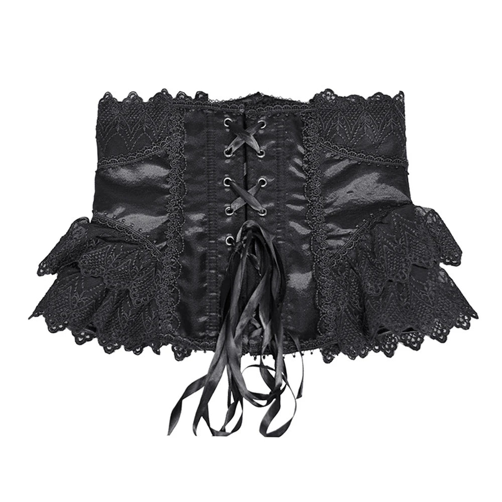 Women Short Steel Bones Floral Lace Underbust Corset Sexy Wedding Evening Dress Corsets Luxury Court Princess Cosplay Lolita