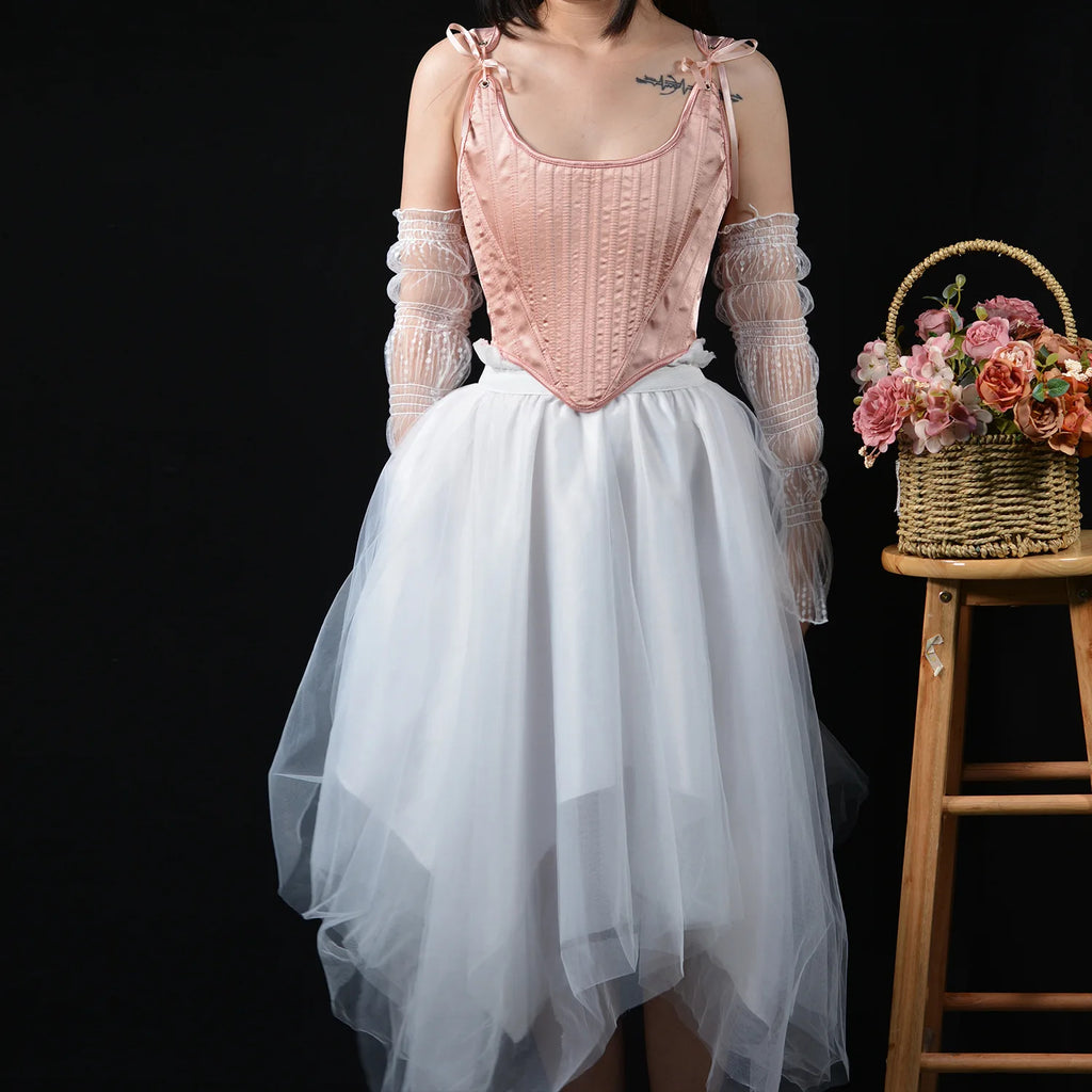 The Palais Boned Bustier | Classic Parisian Overbust Corset | Renaissance Structural Bodice Top | Parisian Princess