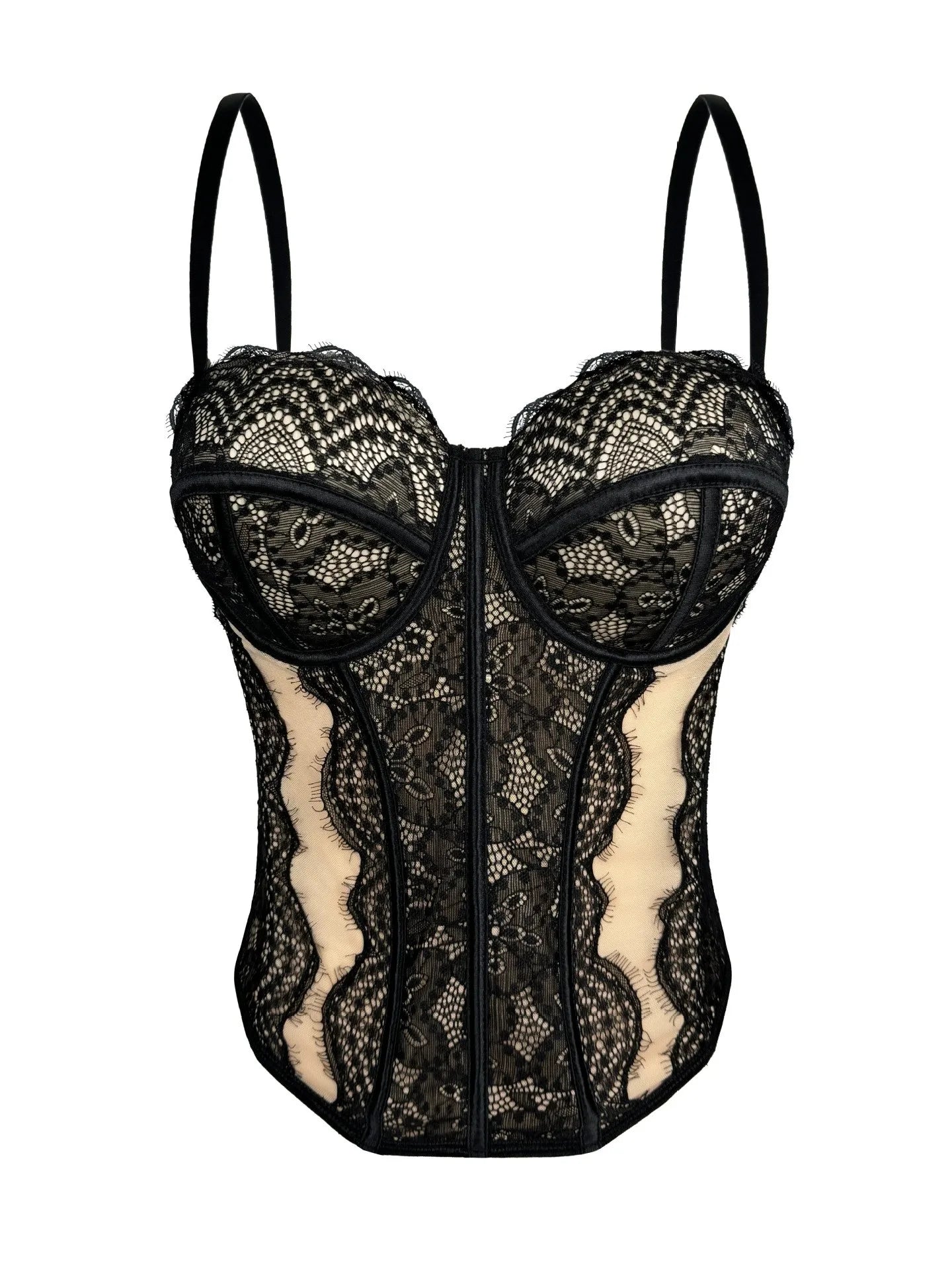The Versailles Floral Lace Bustier | Sweet Corset Crop Top | Everyday Shaping Top | Parisian Princess