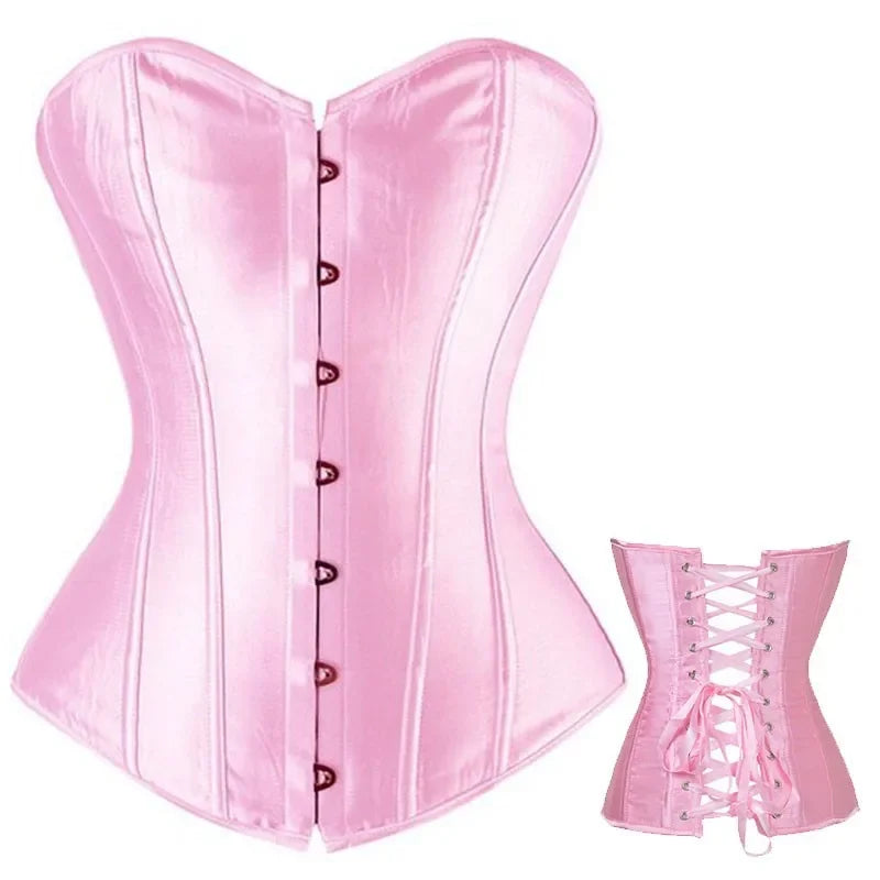 Gothic Corset Shapewear Women Steampunk Lace Up Waist Trainer Body Shaper Bustiers Top Fashion Shaping Clothing Streetwear