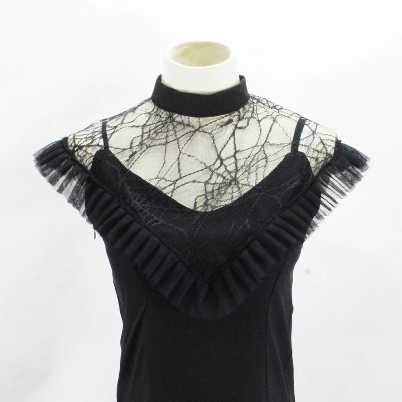 Elegant Hollow Embroidery High Collar Shawl Ruffled Fake Collar White Scarf Half Shirt Decorative Stand Collar