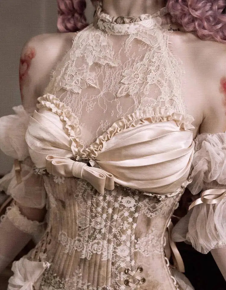 Goddess of Love Venus Lolita Women's Parisian Rococo Retro Elegance Dress Spooky Medieval Sexy Ghost Zombie Dress