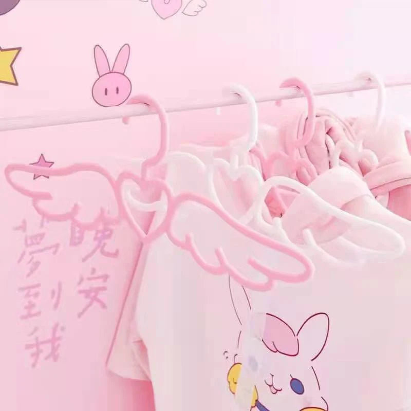 5-25PCS Heart Space Saving Pink Hangers,Durable Non-Slip Hangers for Clothes Dresses Shirts Pants ,Household Wardrobe Organizer