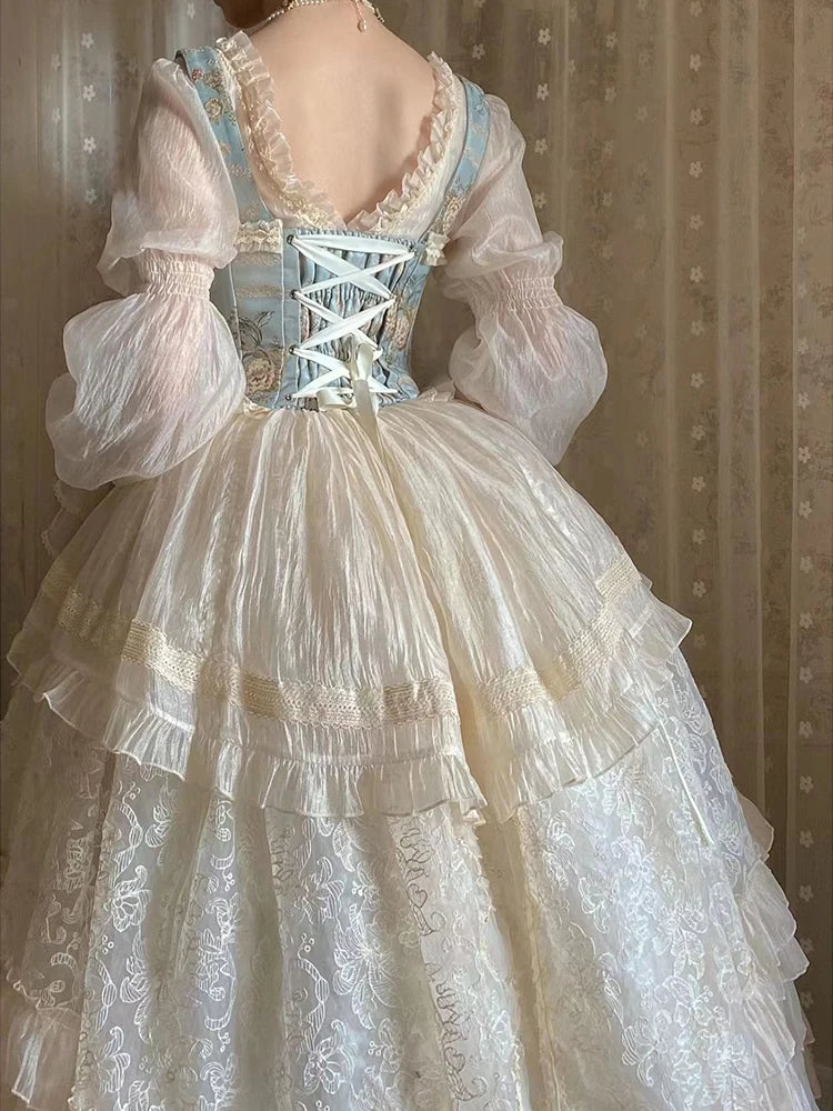 Parisian Layered Lace Princess Exclusive Quality New Color Heavy Industry Girdle Dress Suit Skirt·