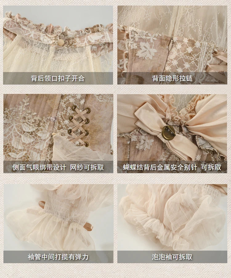 The Fontainebleau Lace Halter Set | Bow Top & Long Fishtail Skirt | Vintage Parisian Evening Wear | Parisian Princess