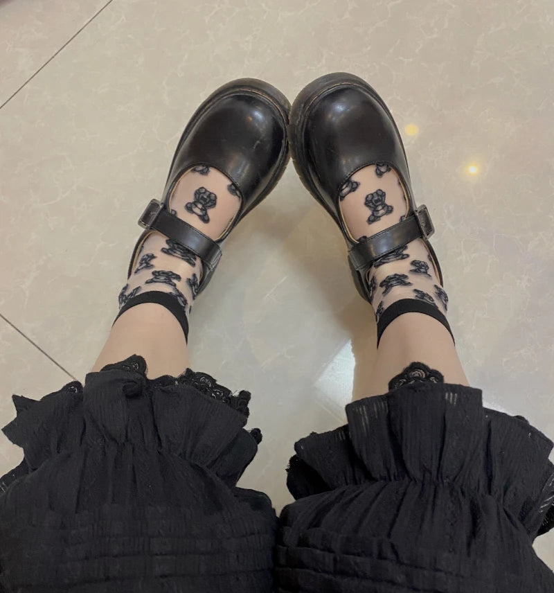 French Sweet Lolita Safety Short Pants Women Parisian Ruffleds Knickers Cotton Elastic Waist Victorian Bow Shorts Cute Bloomers