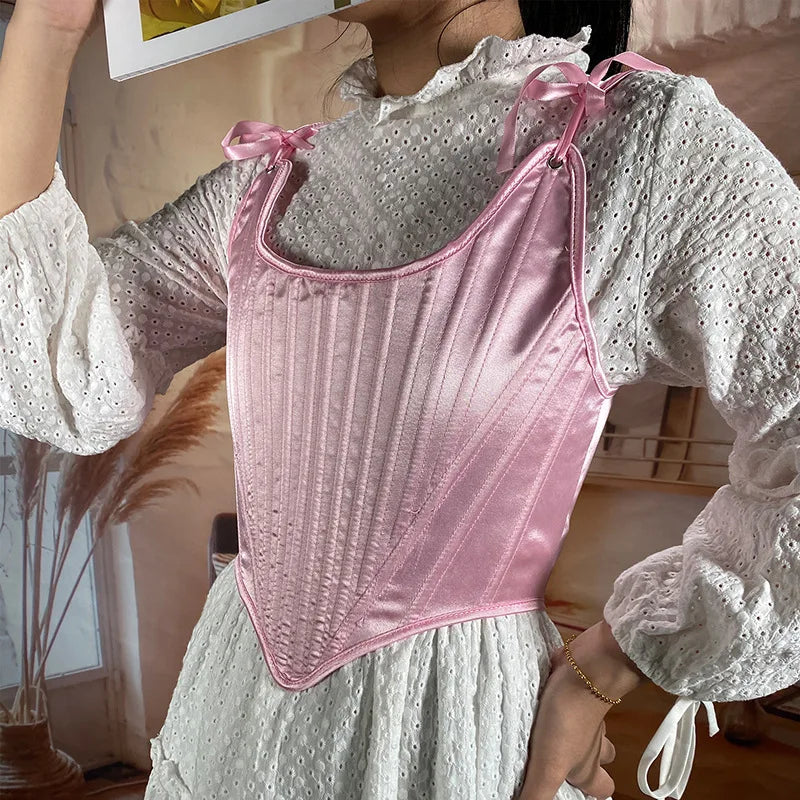 The Palais Boned Bustier | Classic Parisian Overbust Corset | Renaissance Structural Bodice Top | Parisian Princess