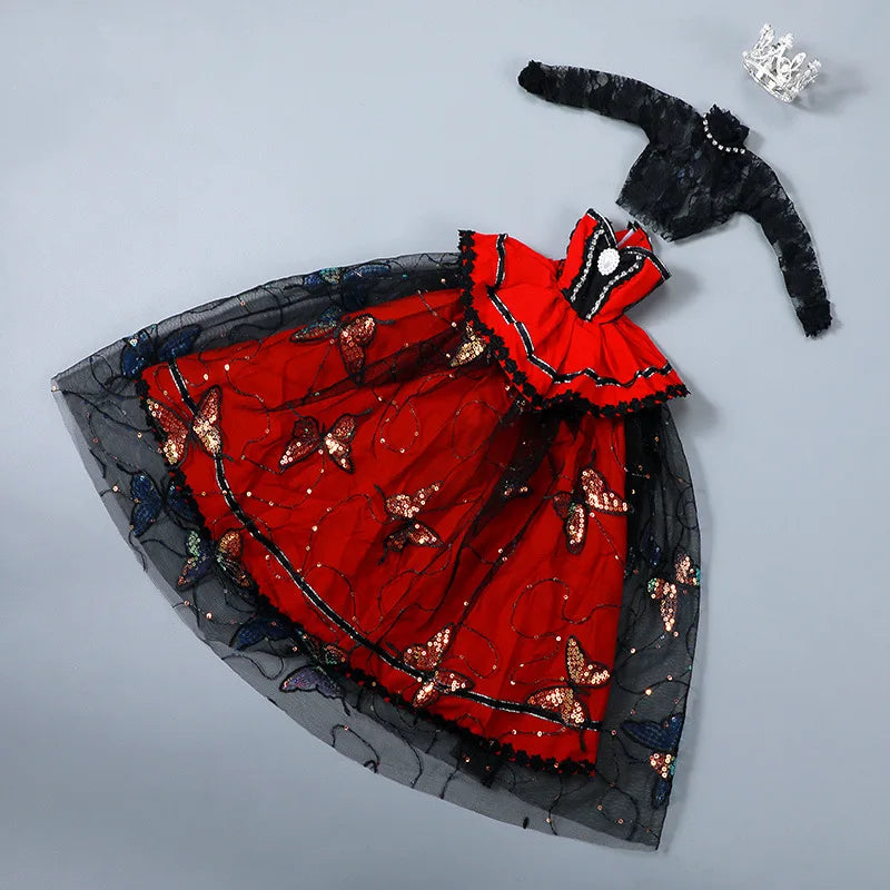 The Palais Doll Gown | 1/3 BJD Lolita Style Palace Skirt | 60cm Female Doll Dress & Accessories | Parisian Princess