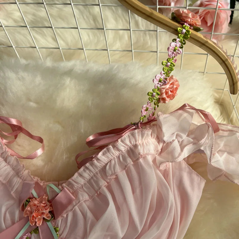 The Romantic "Enchanted" French Long Dress | Sweet Fairy Birthday Gown & Gentle Romantic Style | Parisian Princess