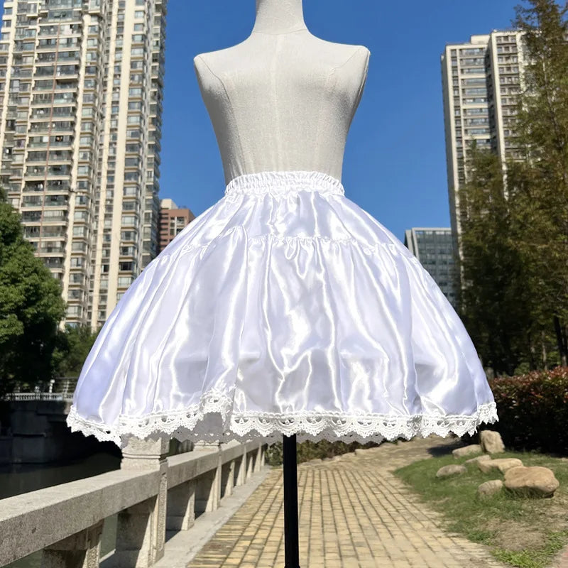 Women Petticoats Victorian Style Lolita Petticoat Underskirt Under The Dress Bridal Crinoline 50cm Cosplay Inner Skirt Support