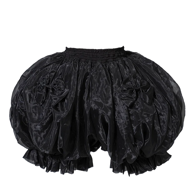 The Sweet Pink Organza Bloomers | Lolita Mesh Pumpkin Shorts | Parisian Coquette Petticoat | Parisian Princess