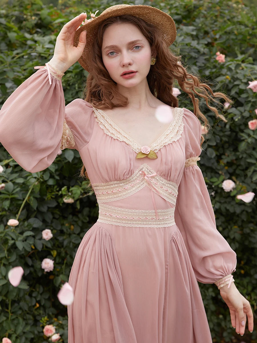 The Prairie Enchantress Gown: A Spring 2026 Masterpiece | French Countryside Tiered Lace Maxi | Parisian Princess