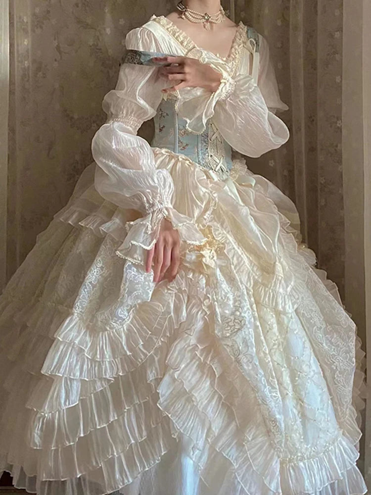 Parisian Layered Lace Princess Exclusive Quality New Color Heavy Industry Girdle Dress Suit Skirt·