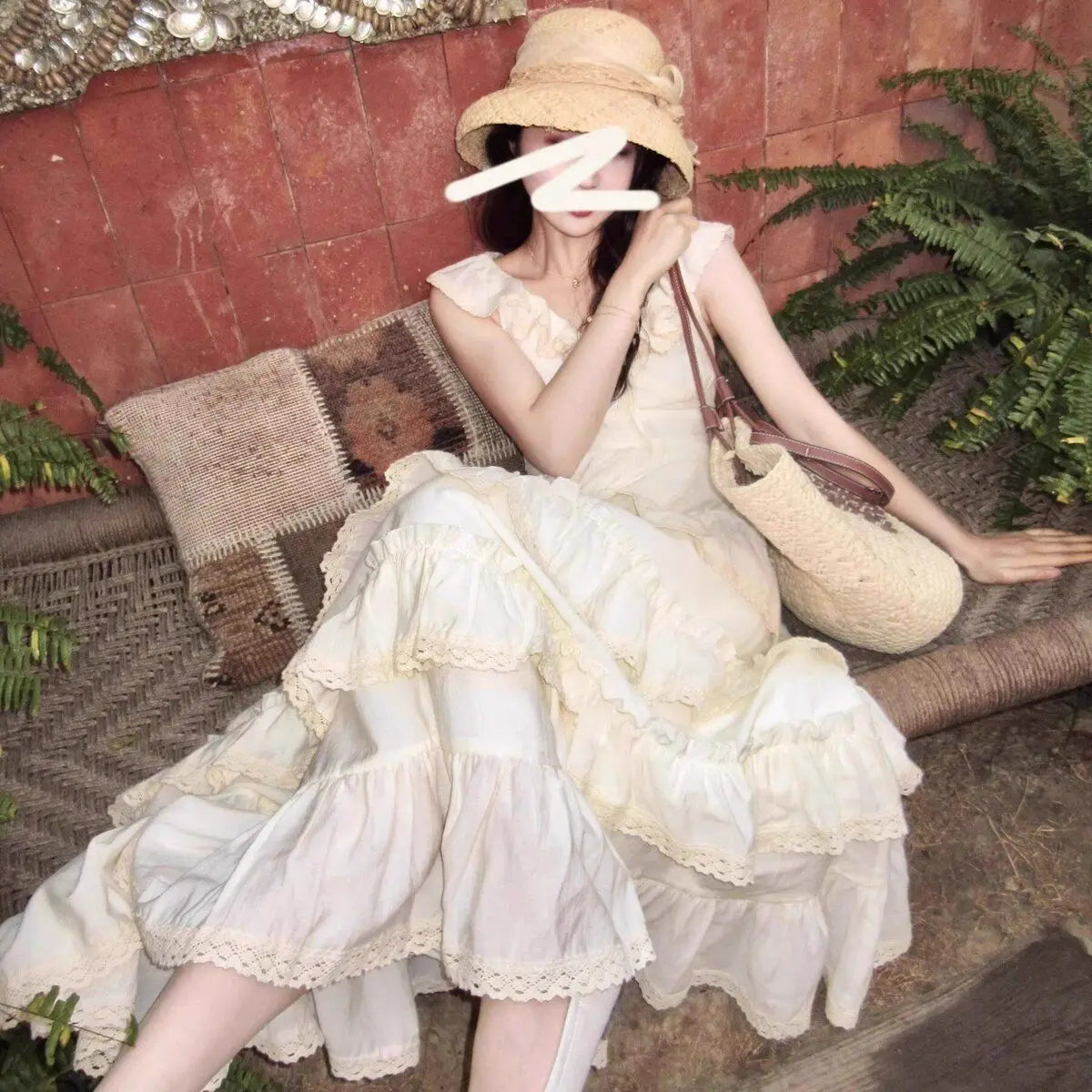 The Riviera Lolita Mini | Sweet Summer Beach Ruffle Dress | Turn-Down Collar Slim A-Line Sundress | Parisian Princess