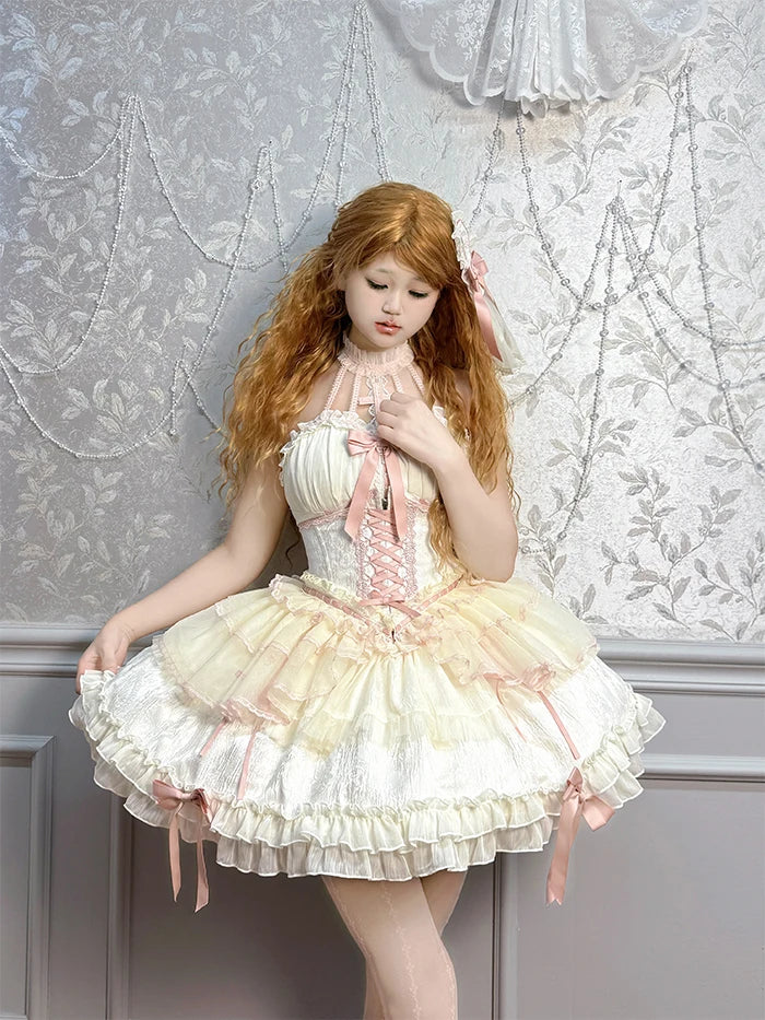 The Versailles Layered Tulle Corset | Jacquard Lace-Up Bustier | Pre-Order Exclusive | Parisian Princess