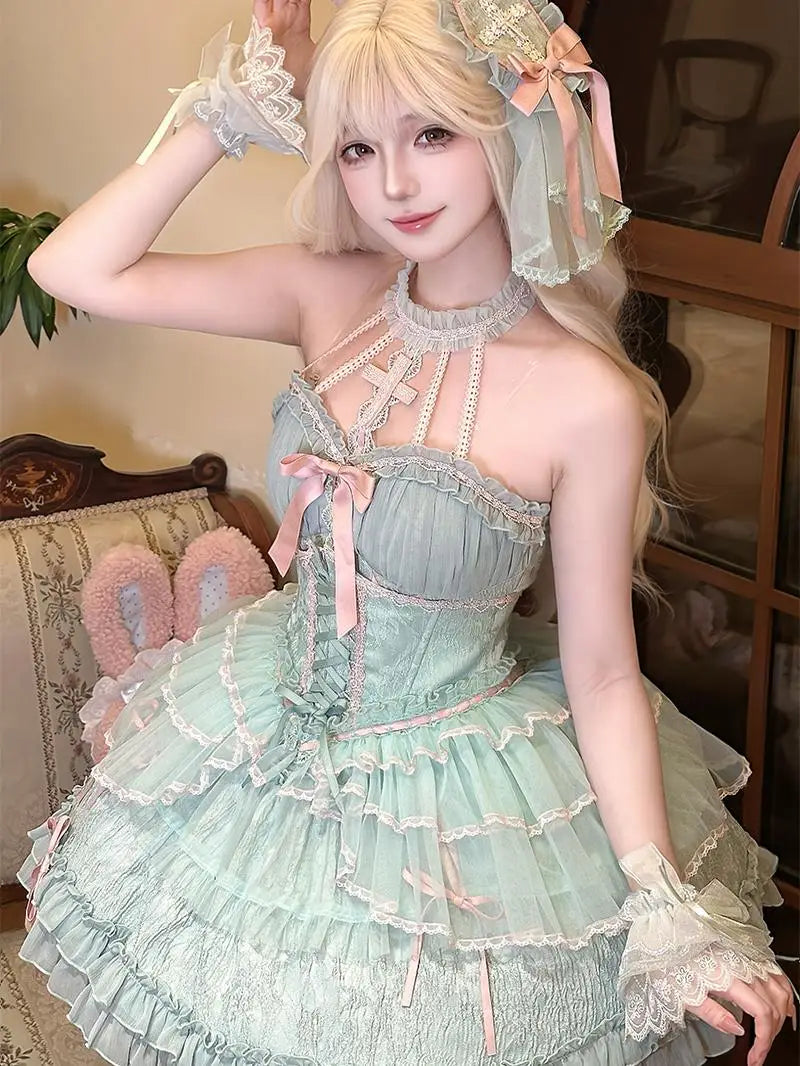 The Versailles Layered Tulle Corset | Jacquard Lace-Up Bustier | Pre-Order Exclusive | Parisian Princess