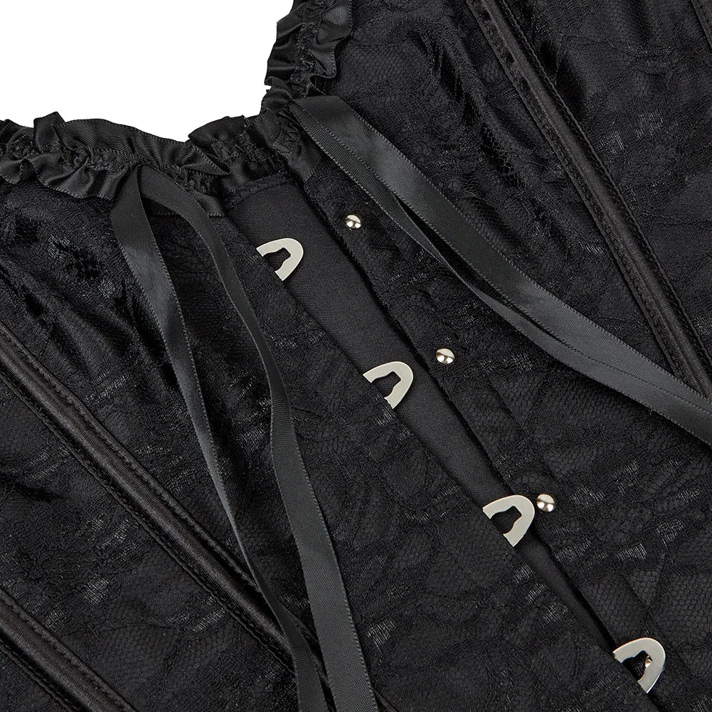 Gothic Corset Shapewear Women Steampunk Lace Up Waist Trainer Body Shaper Bustiers Top Fashion Shaping Clothing Streetwear