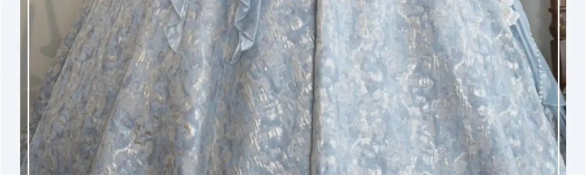 Lolita Original Princess Dress Fashion Sweet Flower Bead High Waist Slim Long Suspender Dress Wedding Gorgeous Adult Party Dress