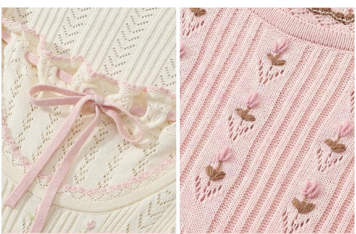 76-88cmBust FallWinter Long Pleated Dress Women Vintage ElegantSlim Embroidery Square Neck Flare Sleeve 100%Cotton Knitted Dress