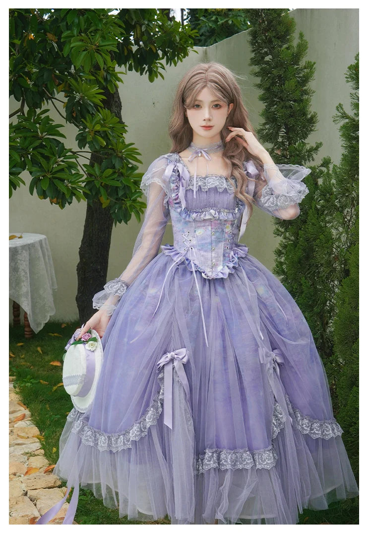 The Royal Purple Lolita Enchantment Tea Party Gown | Sweet French Princess Purple Dress | Parisian Princess